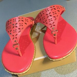 Michael kors Darcy flats leather coral